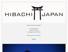 Tablet Screenshot of hibachijapanohio.com